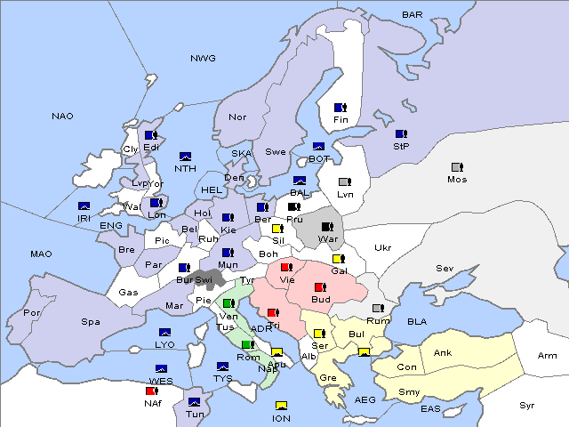 Map Winter 1909 Adjustment