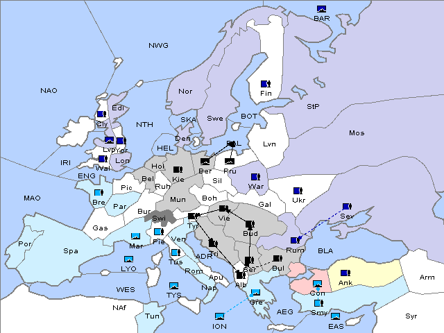 Map Fall 1909 Movement