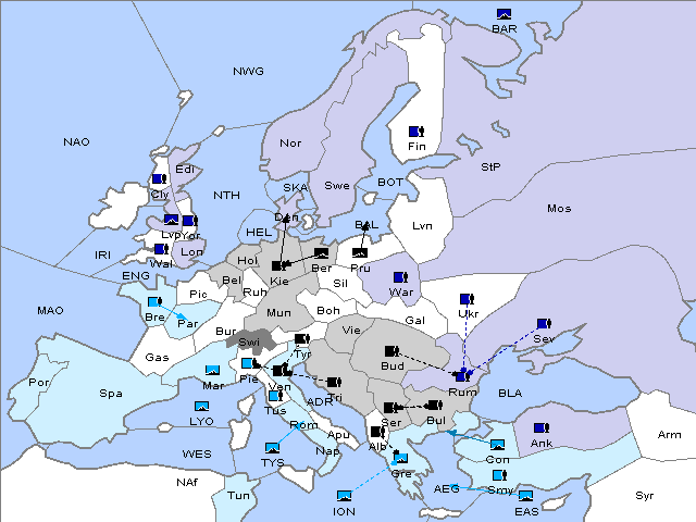 Map Fall 1911 Movement