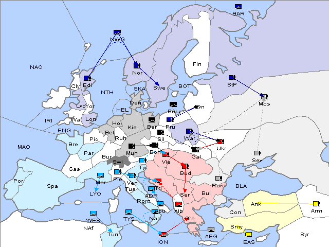 Map Spring 1906 Movement