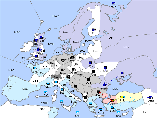 Map Spring 1909 Movement