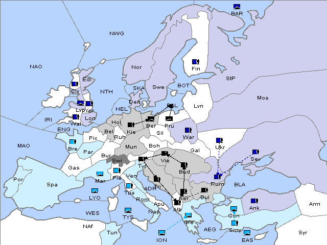 Map Spring 1910 Movement