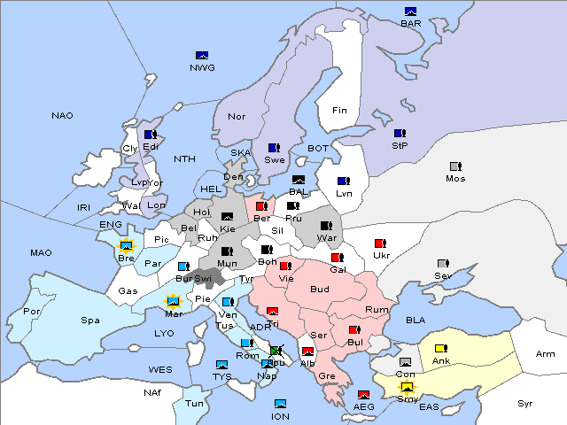 Map Winter 1904 Adjustment