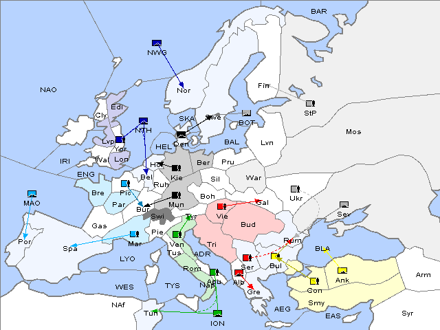 Map Fall 1901 Movement