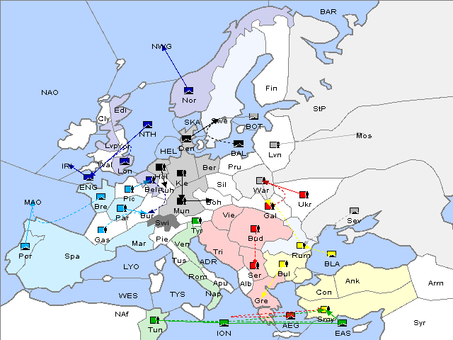 Map Fall 1902 Movement
