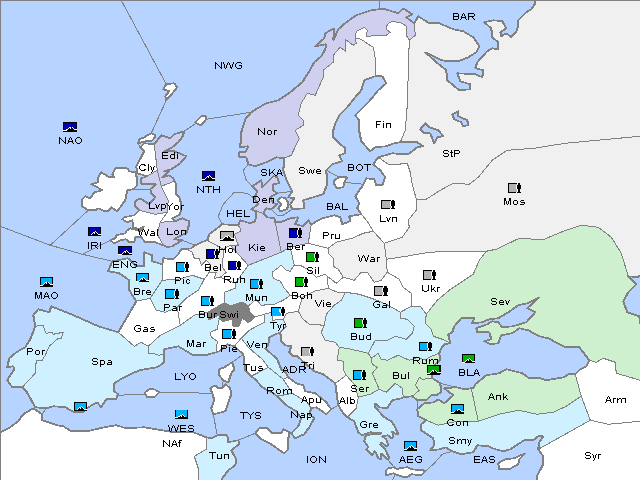 Map Fall 1912 Movement