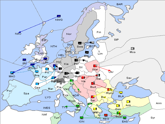 Map Spring 1903 Movement