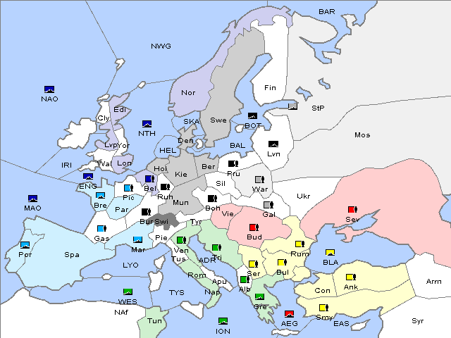 Map Spring 1904 Movement