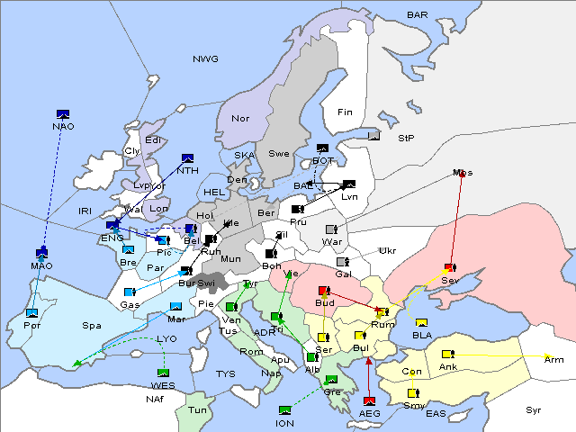 Map Spring 1904 Movement