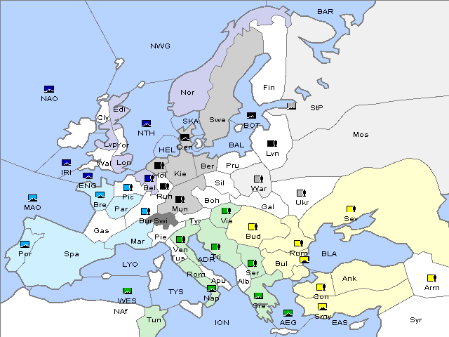 Map Spring 1905 Movement