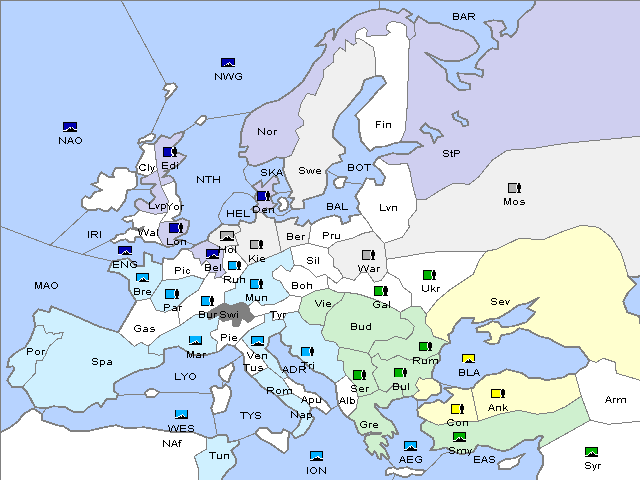 Map Spring 1909 Movement