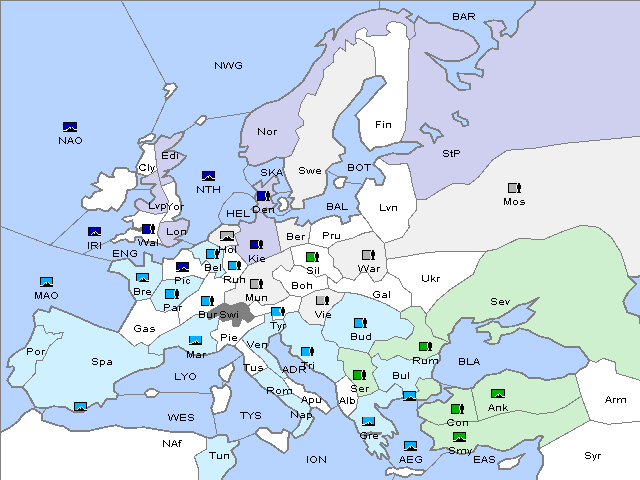 Map Spring 1911 Movement