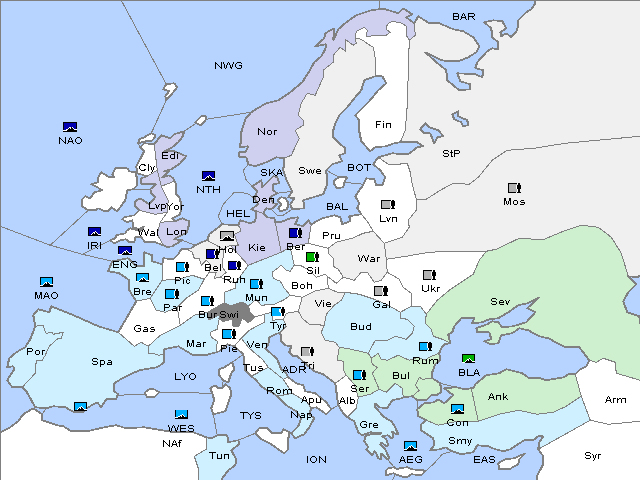 Map Spring 1912 Retreat