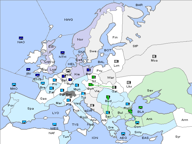 Map Spring 1912 Retreat
