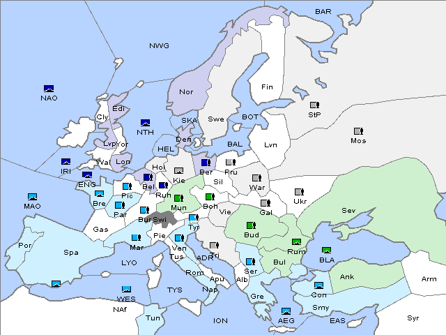 Map Spring 1913 Movement