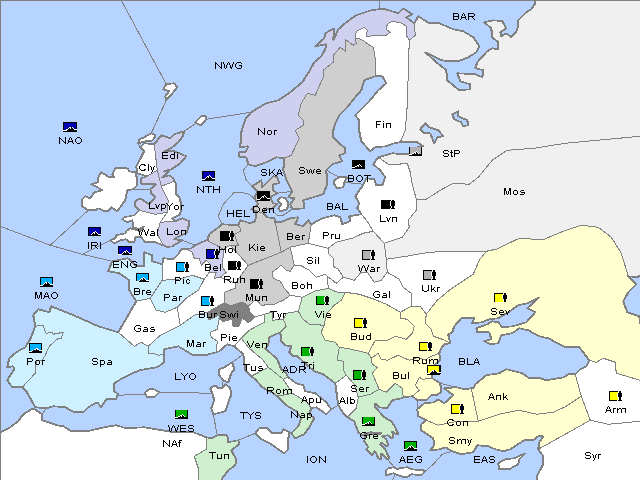 Map Winter 1904 Adjustment