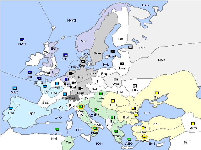 Map Winter 1904 Adjustment